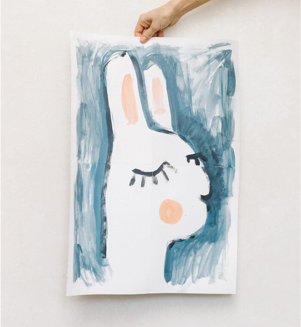 Painting of a bunny
